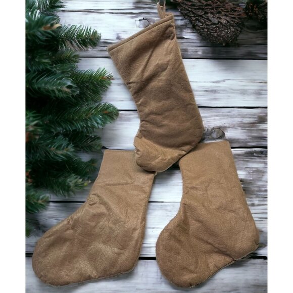 Snowman Hunter Christmas Stockings Set of 3 Camo Mountain Forest Wildlife - Picture 2 of 11